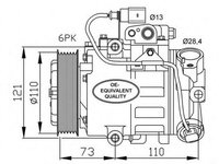 Compresor clima AUDI A2 8Z0 NRF 32225