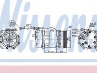 Compresor clima AUDI A3 8L1 NISSENS 89224