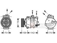 Compresor clima AUDI A3 Cabriolet 8P7 VAN WEZEL 0300K270