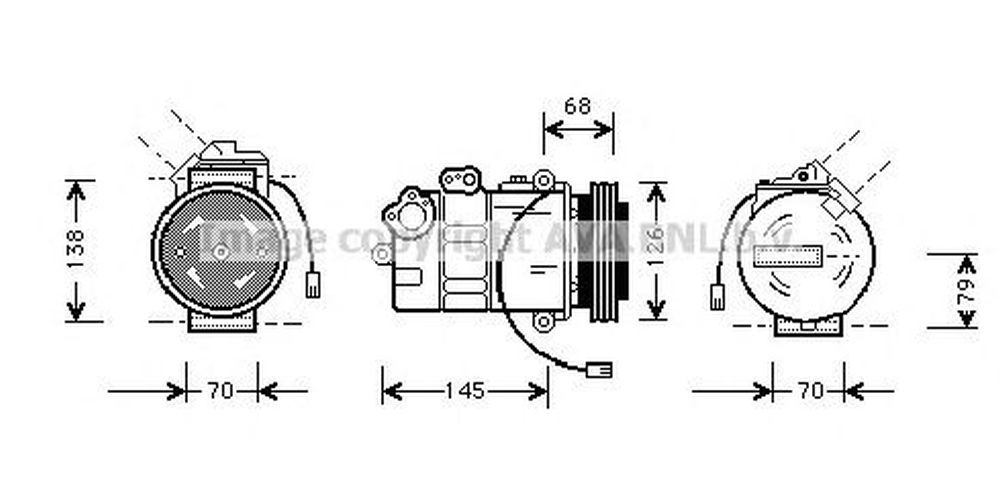 Compresor clima AUDI A4 8D2 B5 AVA IK011