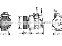 Compresor clima AUDI A4 8EC B7 AVA IK262