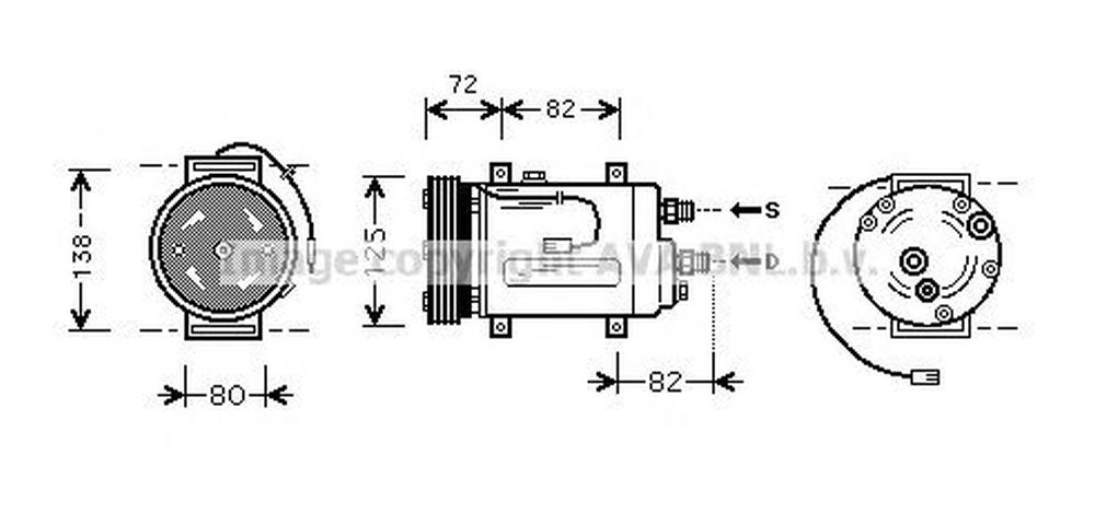 Compresor clima AUDI A4 Avant 8D5 B5 AVA IK178