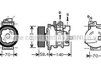 Compresor clima AUDI A4 Avant 8ED B7 AVA IK272 PieseDeTop