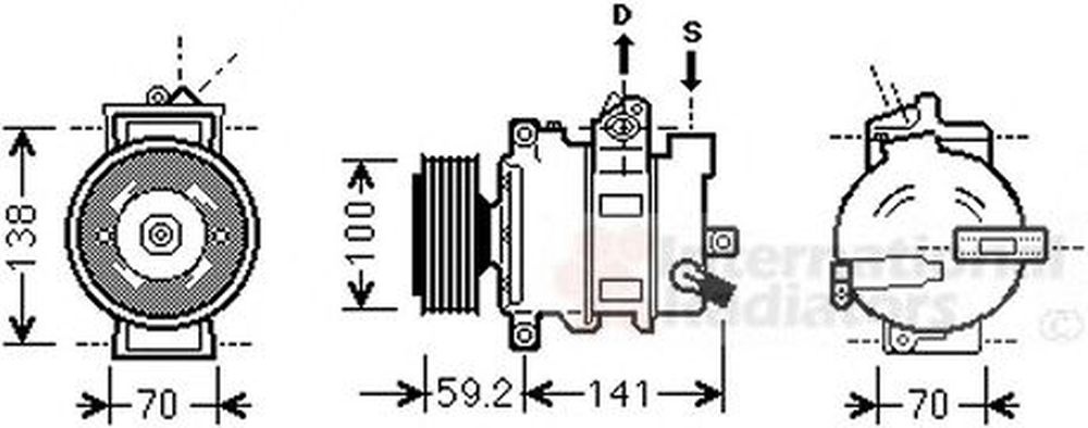Compresor clima AUDI A4 Avant 8K5 B8 VAN WEZEL 0300K329