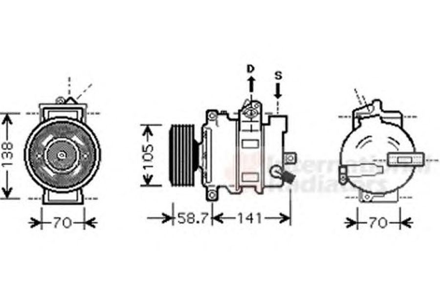 Compresor clima AUDI A4 Cabriolet 8H7 B6 8HE B7 VAN WEZEL 0300K279