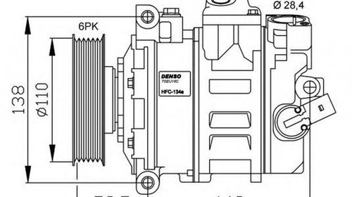 Compresor clima AUDI A6 Avant 4B5 C5 NRF 3214