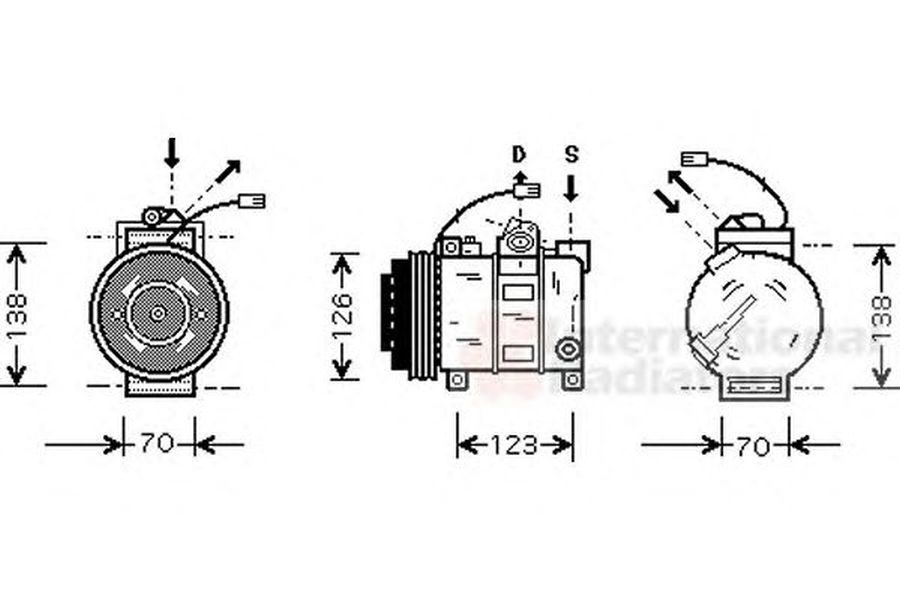 Compresor clima AUDI A6 Avant 4B5 C5 VAN WEZEL 0300K015