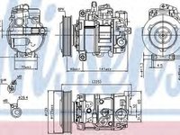 Compresor clima AUDI A7 Sportback 4GA 4GF NISSENS 89209