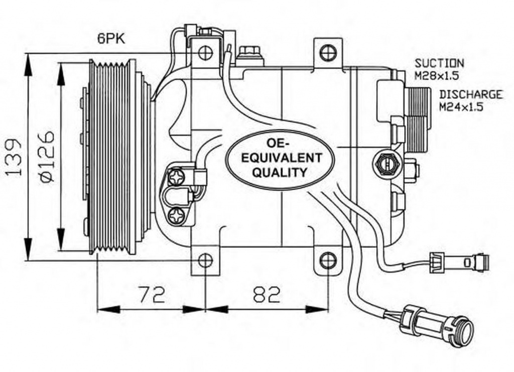Compresor clima AUDI A8 4D2 4D8 NRF 32027