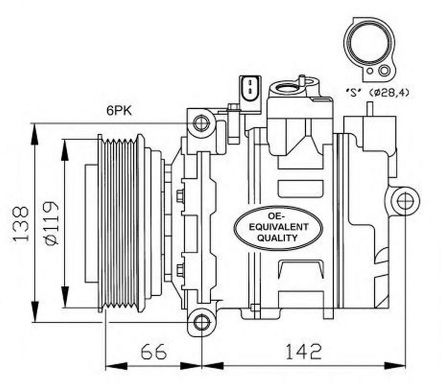Compresor clima AUDI A8 4D2 4D8 NRF 32111