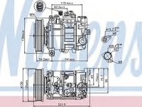 Compresor clima AUDI A8 4E NISSENS 89236