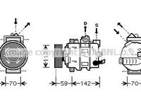 Compresor clima AUDI Q3 8U AVA IK349