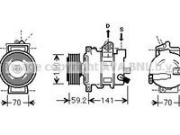 Compresor clima AUDI Q5 8R AVA IK329