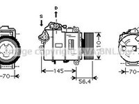 Compresor clima BMW 1 Cabriolet E88 AVA BWK330