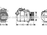 Compresor clima BMW 3 Cabriolet E93 AVA BWK320