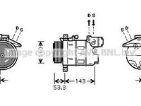 Compresor clima BMW 3 Touring E46 AVA BWK321