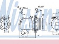 Compresor clima BMW 5 Touring E39 NISSENS 89133