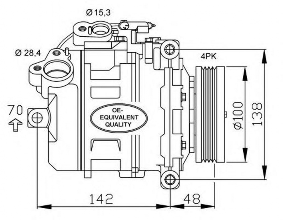 Compresor clima BMW 7 E65 E66 E67 NRF 32433