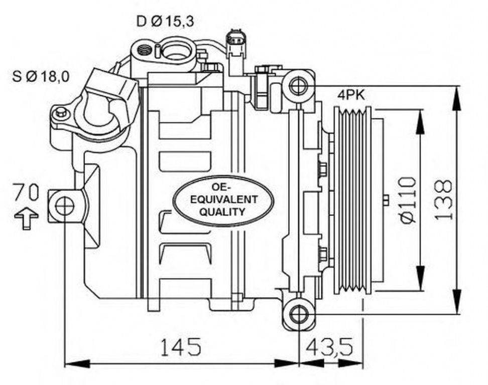 Compresor clima BMW 7 E65 E66 E67 NRF 32520