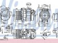 Compresor clima BMW 7 F01 F02 F03 F04 NISSENS 89595