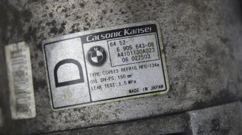 Compresor clima BMW E46 cod original compresor ac BMW X3 6905643 08 BMW 2.0diesel