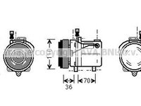 Compresor clima BMW Z3 cupe E36 AVA BWK060