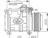 Compresor clima BMW Z3 cupe E36 NRF 32048