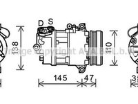 Compresor clima BMW Z4 E85 AVA BWK395 PieseDeTop