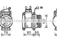 Compresor clima CHEVROLET AVEO hatchback T250 T255 AVA CTK041