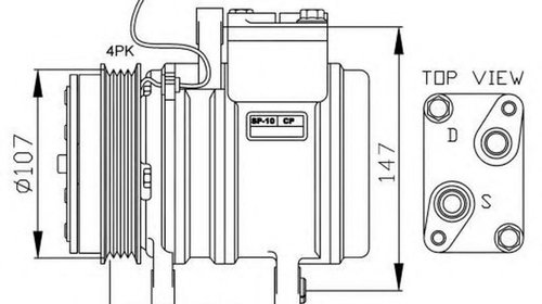 Compresor clima CHEVROLET MATIZ M200 M250 NRF
