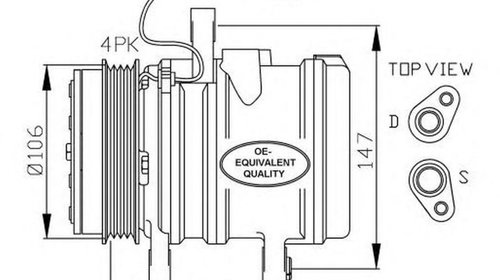 Compresor clima CHEVROLET MATIZ M200 M250 NRF