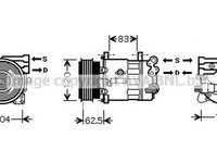 Compresor clima CITROEN C5 II RC AVA PEK321