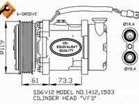 Compresor clima CITROEN SAXO S0 S1 NRF 32275