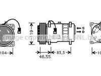 Compresor clima CITROEN XANTIA Break X1 AVA CNK019 PieseDeTop