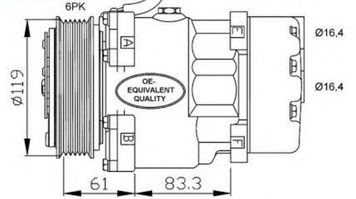 Compresor clima CITROEN XANTIA Break X2 NRF 3