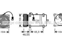 Compresor clima CITROEN XM Break Y4 AVA CNK161