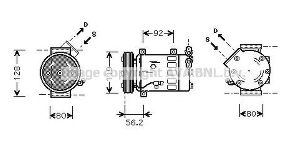 Compresor clima CITROEN XSARA PICASSO N68 AVA CNK032