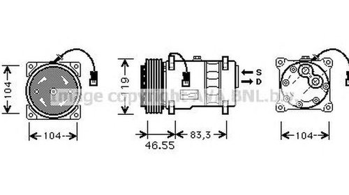 Compresor clima CITROEN ZX Break N2 AVA CNK01