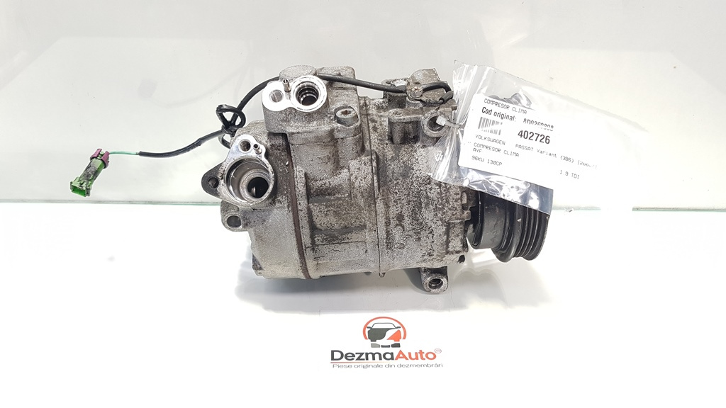 Compresor clima, cod 8D0260808, Audi A4 Avant (8E5, B6), 1.9 TDI, AWX (idi:402726)