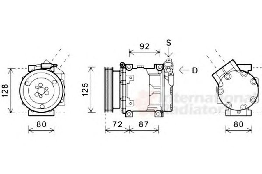 Compresor clima DACIA LOGAN pick-up US VAN WEZEL 4300K479