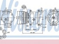 Compresor clima DAEWOO KALOS limuzina Klass NISSENS 89221