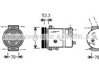 Compresor clima DAEWOO LANOS KLAT AVA DWK018