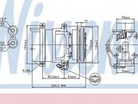 Compresor clima DAEWOO LANOS KLAT NISSENS 89108