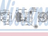 Compresor clima DAEWOO LEGANZA KLAV NISSENS 89257