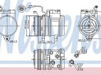 Compresor clima DAEWOO MATIZ KLYA NISSENS 89275