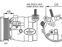 Compresor clima DAEWOO NUBIRA KLAJ NRF 32678