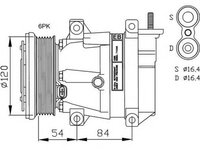 Compresor clima DAEWOO NUBIRA Wagon KLAN NRF 32484G