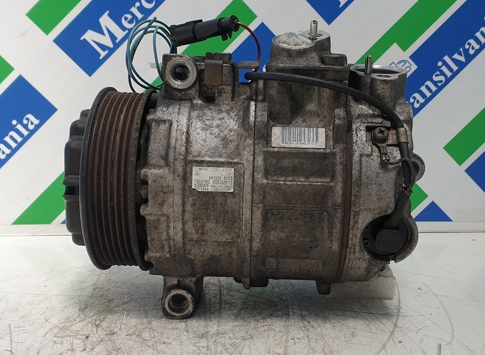 Compresor Clima Denso 7SEU16C / 02C02611 / 447220-8222, Mercedes Benz C Klasse,Euro 3, 100 KW, 2.2 CDI