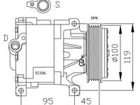 Compresor clima FIAT ALBEA 178 NRF 32183G