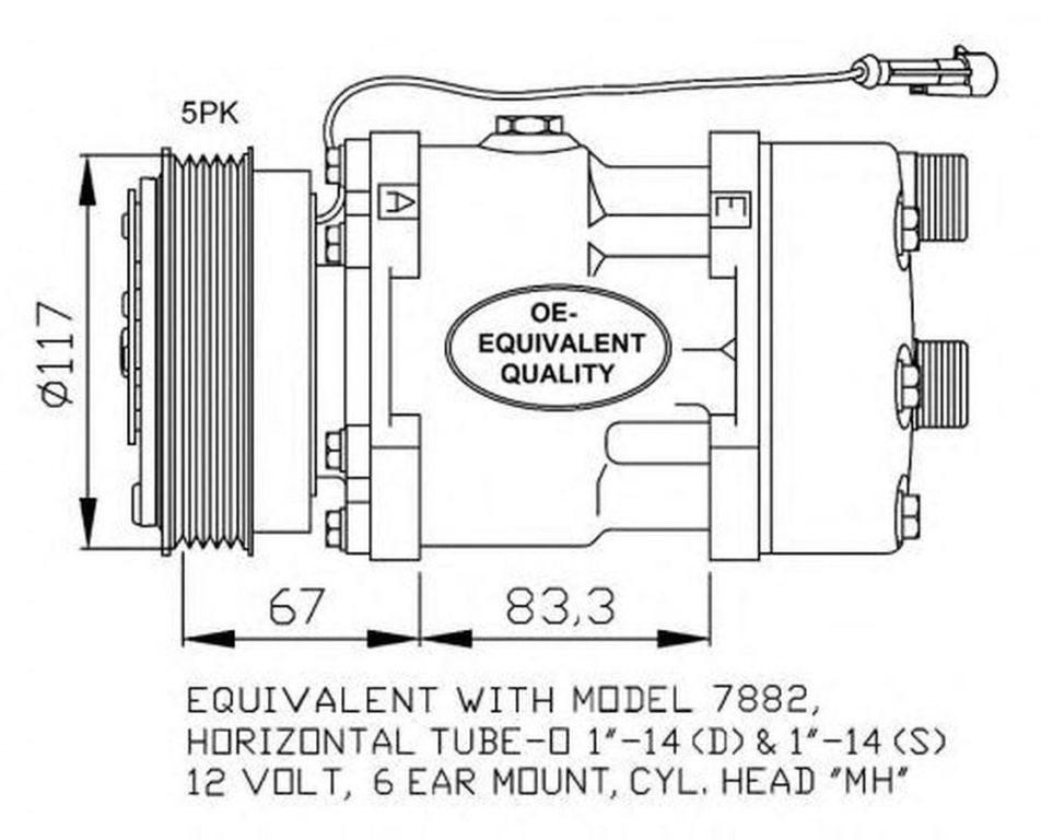 Compresor clima FIAT DUCATO platou sasiu 244 NRF 32779
